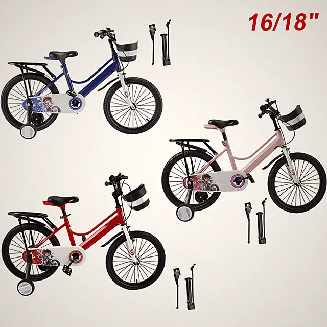 16"/18" Kids Bike for Boys and Girls with auxiliary wheels & Rack & Basket