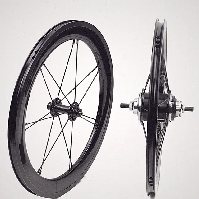 16" 349 Alloy Wheels 1 3/8 Rim Brake 6 Speed Wheelset for 3 Sixty Folding Bike