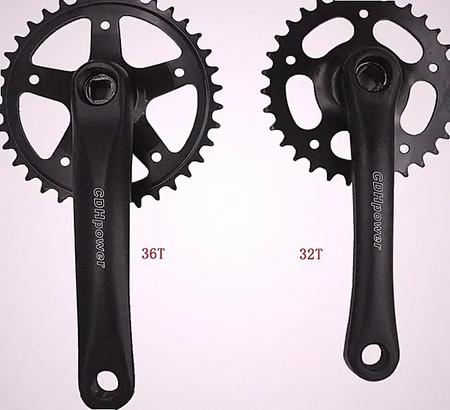 32T/36T Bicycle Crankset Single Speed Bike Crankset for MTB Fixed Gear Bicycle