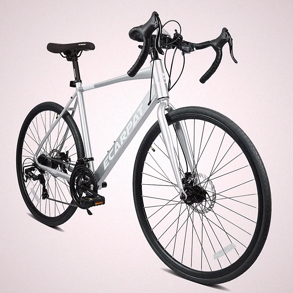 700Cx28 Road Bike 16-Speed Aluminum Frame, Disc Brakes, Lightweight Bicycle