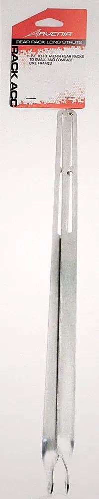 AVENIR Rear Rack Long Struts Steel for Rear Bike Bicycle Racks Silver NEW