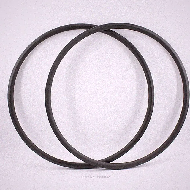 Full Carbon Fibre 700C Road Bike Matte Rim 23mm Width UD 3K 12K Clincher Ring