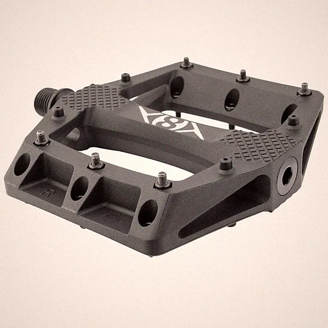 ORIGIN8 BIKE BICYCLE PLATFORM PEDALS STRAPD 9/16 BLACK
