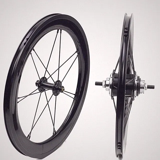 Road Bike Alloy Wheels 16inch 349 Rim/V Brake Folding Bicycle Wheelset 14-28H