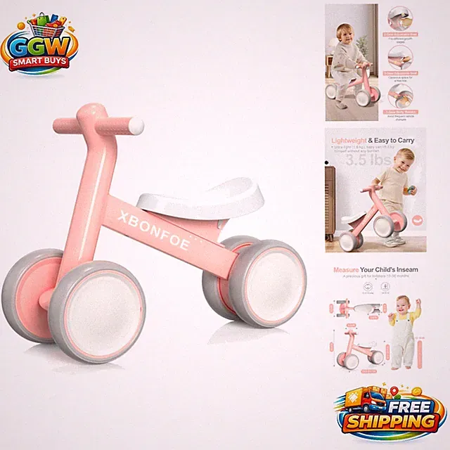 Toddler Balance Bike with Adjustable Seat - Ideal for Growing Kids Ages 1-2